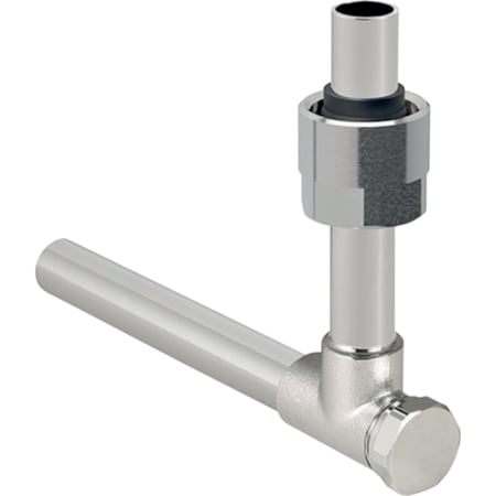 Kolano bose metalowe Geberit 90° odcinające, ze śrubunkami przyłączeniowymi do Eurokonus