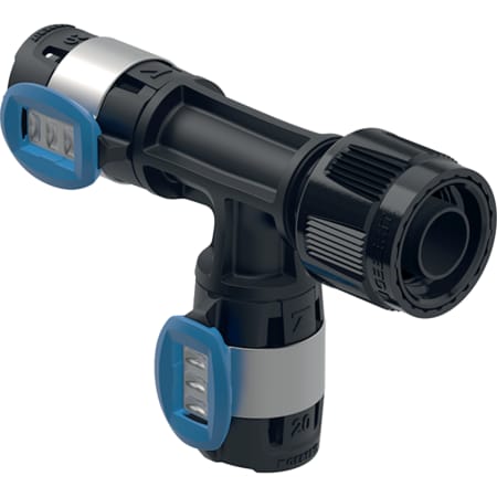 Trójnik przejściowy Geberit FlowFit z MasterFix, odejście